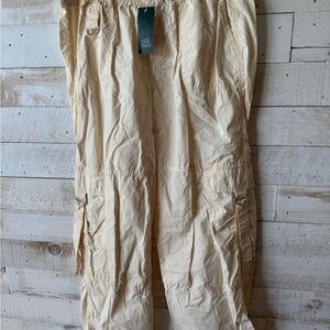 Cream Cargo Pants and